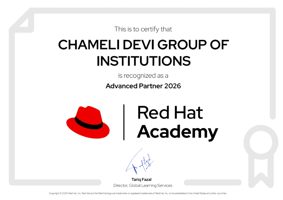 Red Hat Academy Advanced Partner 2026 Certificate