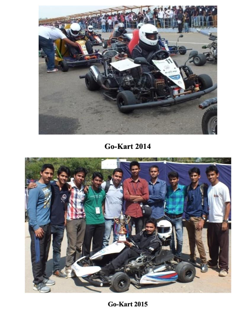 Glimpses of student achievements in Go-Kart event