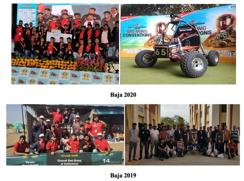 Glimpses of student achievements in BAJA event