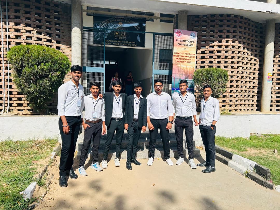 CDGI ME II Year research paper presenters at the International Conference in Panjab University, Chandigarh.