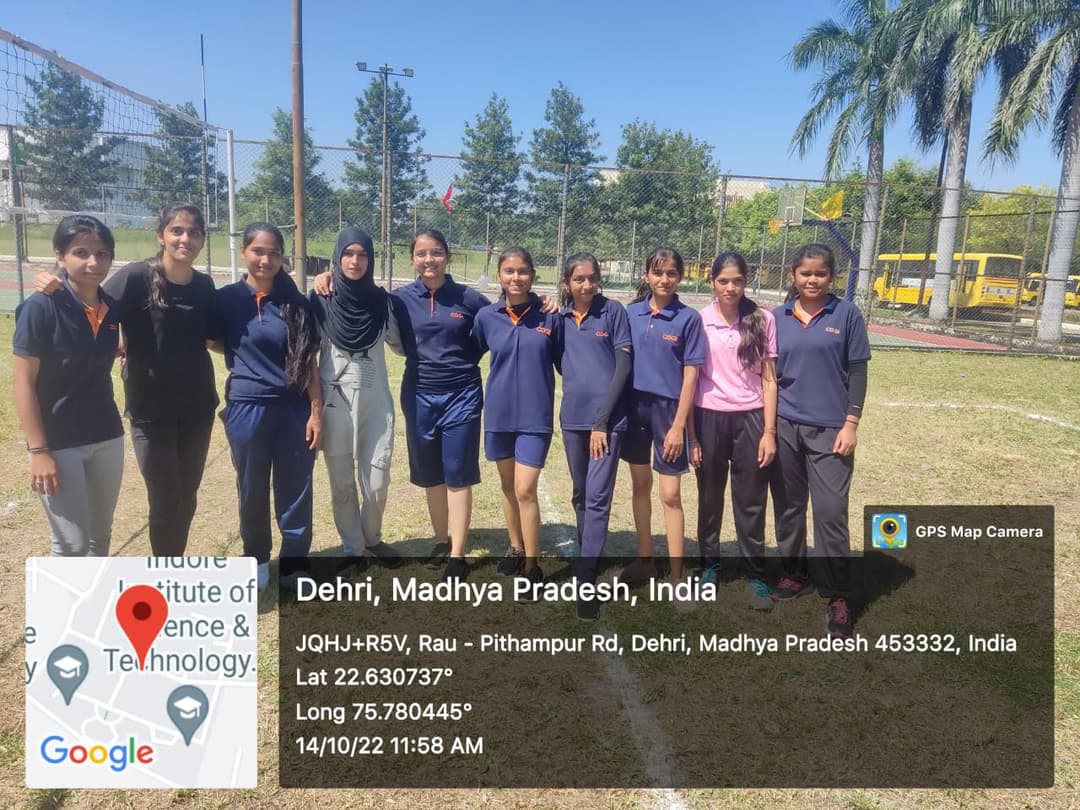 CDGI Girls Volleyball Team during RGPV Inter-College Volleyball Tournament.