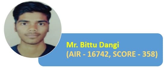 Our ME final year student Mr. Bittu Dangi (AIR-16742, Score-358) has qualified for the GATE-2021 Exam.