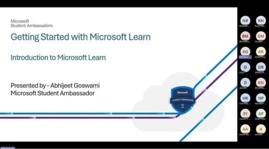 Q&A slide at the close of the Microsoft Learn session