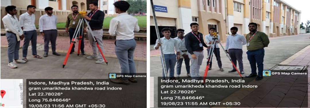 Department of Civil Engineering, in collaboration with the Nirmaan Club, hosted an Elevation Determination Workshop with Dumpy Le