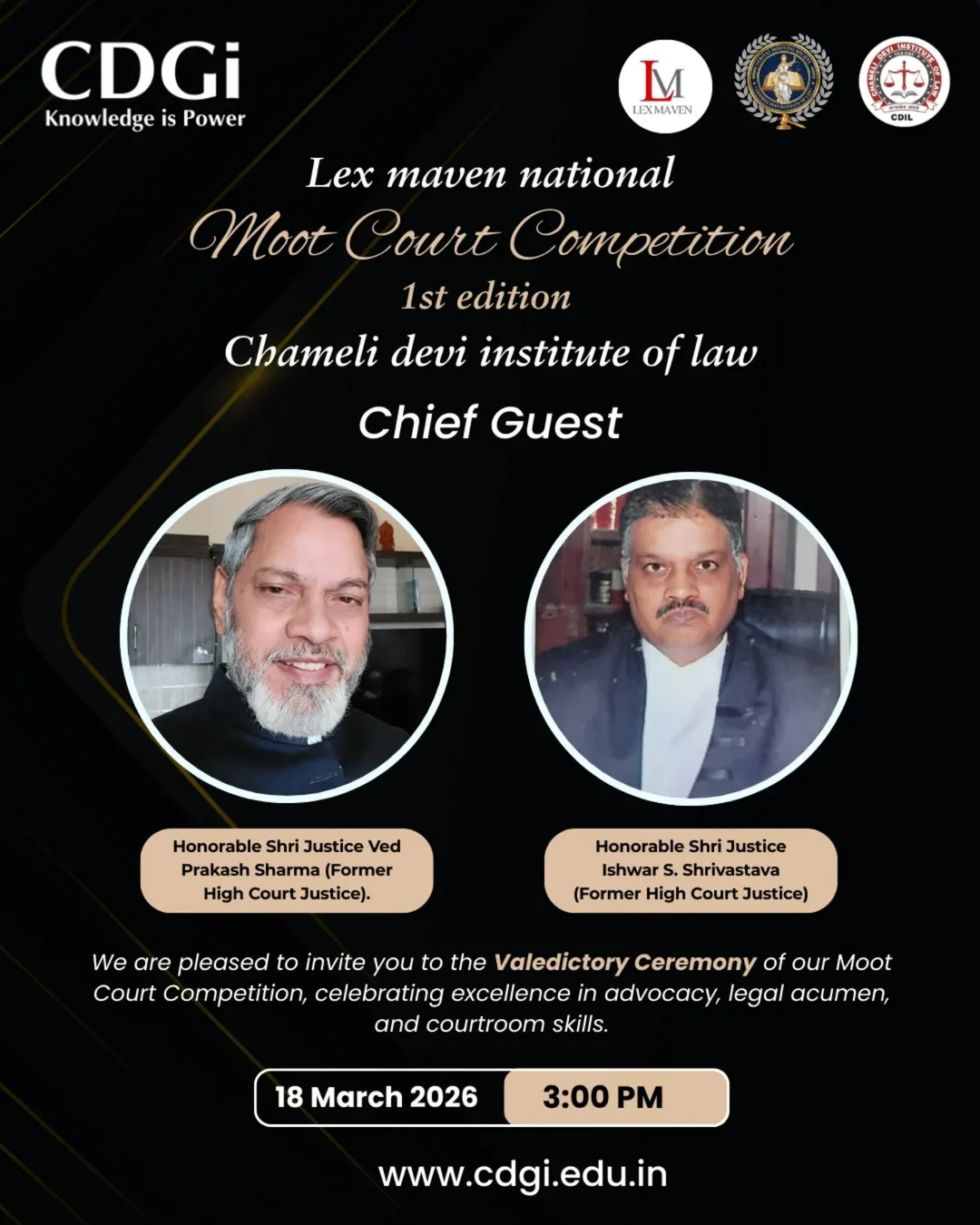 Lex Maven National Moot Court Competition: 1st Edition Valedictory Ceremony