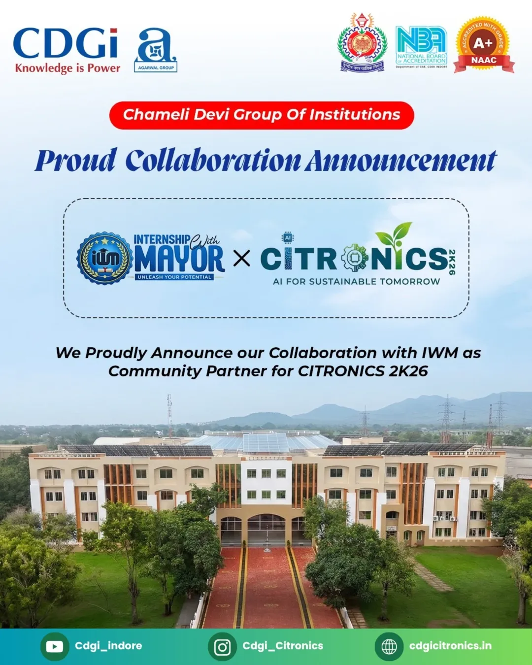 Proud Collaboration Announcement: IWM as Community Partner for CITRONICS 2K26
