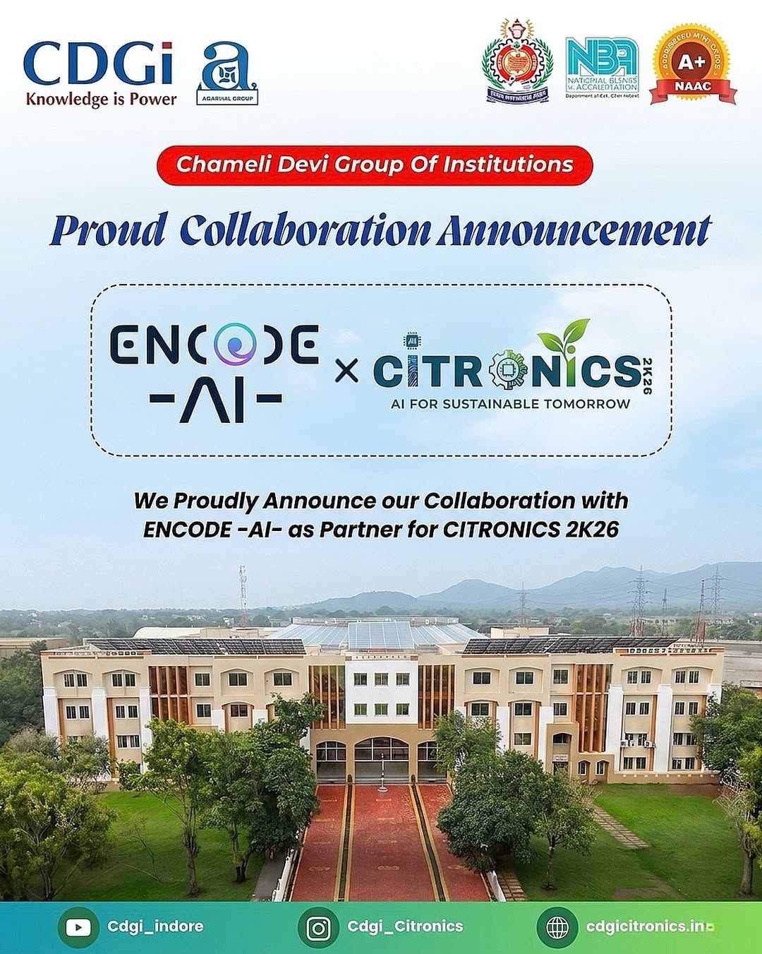 Proud Collaboration Announcement: ENCODE-AI as Partner for CITRONICS 2K26