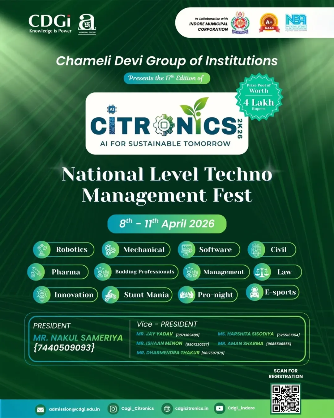 CITRONICS 2K26: National Level Techno Management Fest