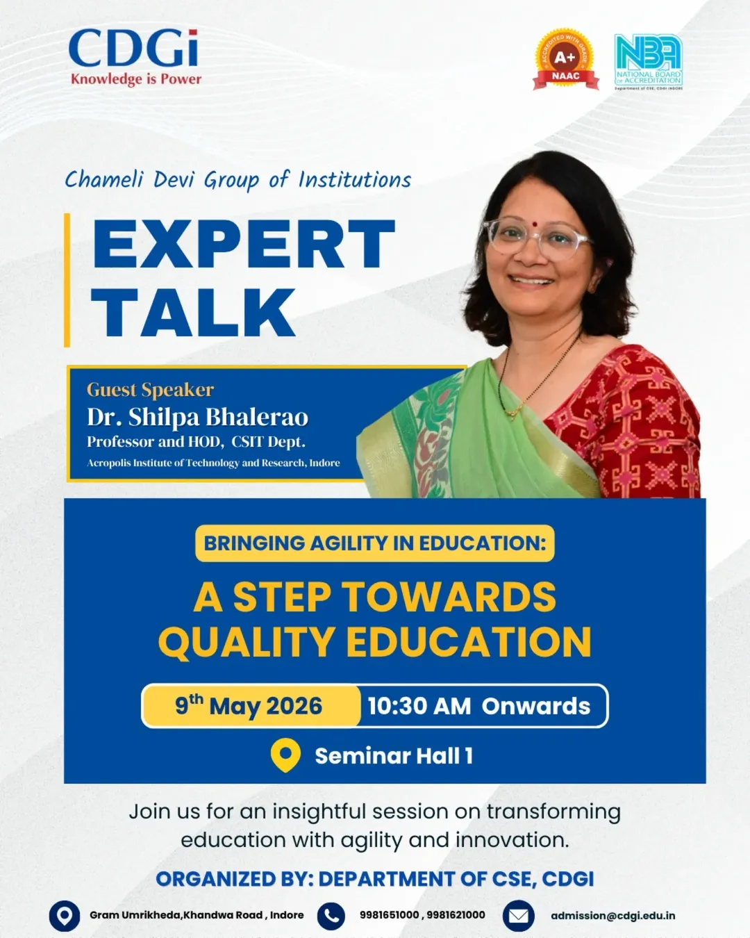 Expert Talk: A Step Towards Quality Education