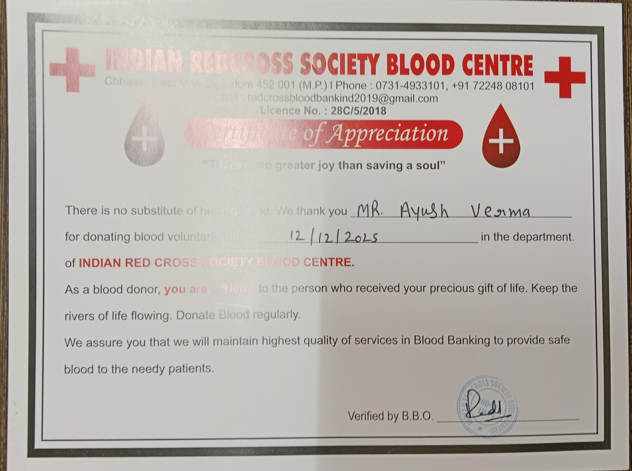 CDIP students has participated in CDGI blood donation camp. CDGI Indore has ... - Image 3