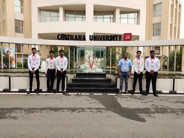 Team Spartans of CDGI clearing the virtual round of BAJA SAEINDIA at Chitkara University.