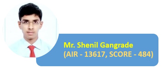 Our ME final year student Mr. Shenil Gangrade (AIR-13617, Score-484) has qualified GATE-2020 Exam.