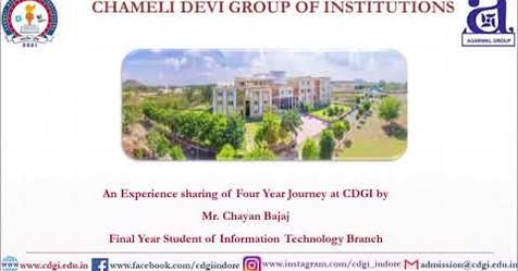 Experience sharing of our student. Chameli Devi Group of Institutions welcomes you to explore our campus and opportunities.